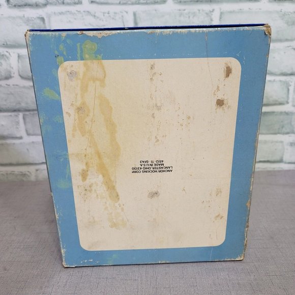 Set of 6 Vintage Anchor Hocking Wexford Pewter Mist Smoke 11oz Glasses NOS MCM - Picture 8 of 14